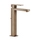 Gessi RETTANGOLO miscelatore lavabo H.30 cm, senza scarico, con flessibili di collegamento, finitura copper brushed PVD 11922#708