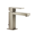 Immagine di Gessi RETTANGOLO miscelatore lavabo H.15 cm, con scarico e flessibili di collegamento, finitura finox 20001#149