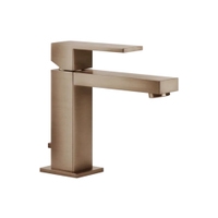 Immagine di Gessi RETTANGOLO miscelatore lavabo H.15 cm, con scarico e flessibili di collegamento, finitura copper brushed PVD 20001#708