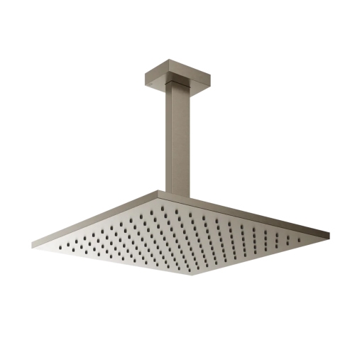 Immagine di Gessi SHOWER soffione anticalcare a soffitto orientabile, finitura finox 15186#149