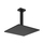 Gessi RETTANGOLO SHOWER soffione anticalcare a soffitto orientabile, colore nero finitura opaco 15186#299
