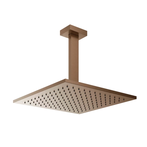 Immagine di Gessi SHOWER soffione anticalcare a soffitto orientabile, finitura copper brushed PVD 15186#708