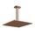 Gessi RETTANGOLO SHOWER soffione anticalcare a soffitto orientabile, finitura copper PVD 15186#030