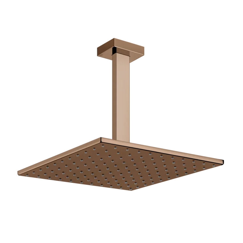 Immagine di Gessi RETTANGOLO SHOWER soffione anticalcare a soffitto orientabile, finitura copper PVD 15186#030