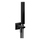 Gessi RETTANGOLO SHOWER set doccia con presa acqua, doccetta anticalcare e flessibile 150 cm, finitura black metal PVD 20123#706