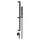 Gessi RETTANGOLO SHOWER asta saliscendi con presa acqua, doccetta anticalcare e flessibile 150 cm, finitura black metal brushed PVD 20142#707