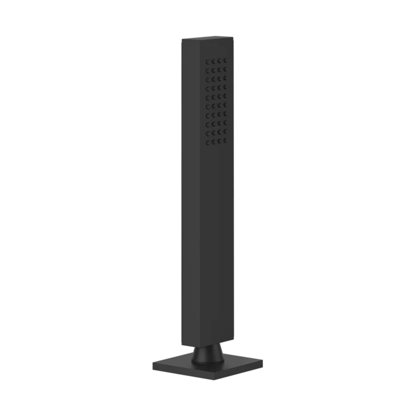 Immagine di Gessi RETTANGOLO cono porta doccetta con doccetta anticalcare e flessibile 150 cm, colore nero finitura opaco 20127#299