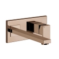 Immagine di Gessi RETTANGOLO miscelatore a parete P.27 cm, senza scarico, finitura copper PVD 44838#030