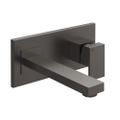 Immagine di Gessi RETTANGOLO miscelatore a parete P.22 cm, senza scarico, finitura black metal brushed PVD 44836#707