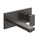 Gessi RETTANGOLO miscelatore a parete P.22 cm, senza scarico, finitura black metal brushed PVD 44836#707