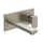 Gessi RETTANGOLO miscelatore a parete P.22 cm, senza scarico, finitura finox 44836#149