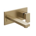 Immagine di Gessi RETTANGOLO miscelatore a parete P.22 cm, senza scarico, finitura warm bronze brushed PVD 44836#726