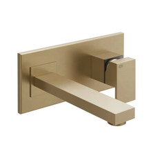 Immagine di Gessi RETTANGOLO miscelatore a parete P.22 cm, senza scarico, finitura warm bronze brushed PVD 44836#726