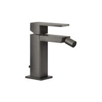 Immagine di Gessi RETTANGOLO miscelatore bidet H.15 cm, con scarico e flessibili di collegamento, finitura black metal brushed PVD 20007#707