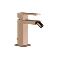 Immagine di Gessi RETTANGOLO miscelatore bidet H.15 cm, con scarico e flessibili di collegamento, finitura copper PVD 20007#030