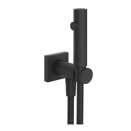 Immagine di Gessi SHOWER doccetta shut-off, a parete, finitura nero opaco 59153#299