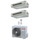 Toshiba CANALIZZABILE Climatizzatore canalizzabile dual split inverter | unità esterna R32 5.2 kW unità interne 10000+13000 BTU RAS-3M18G3AVG-E+RAS-M[10|13]U2DVG-E