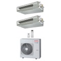Immagine di Toshiba CANALIZZABILE Climatizzatore canalizzabile dual split inverter | unità esterna R32 10 kW unità interne 10000+24000 BTU RAS-5M34G3AVG-E+RAS-M[10|24]U2DVG-E