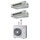 Toshiba CANALIZZABILE Climatizzatore canalizzabile dual split inverter | unità esterna R32 10 kW unità interne 10000+24000 BTU RAS-5M34G3AVG-E+RAS-M[10|24]U2DVG-E