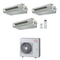 Immagine di Toshiba CANALIZZABILE Climatizzatore canalizzabile trial split inverter | unità esterna R32 8 kW unità interne 7000+7000+22000 BTU RAS-4M27G3AVG-E+RAS-M[07|07|22]U2DVG-E