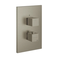 Immagine di Gessi SHOWER miscelatore termostatico doccia a parete, 3 uscite, senza corpo incasso, finitura finox 20190#149