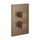Gessi SHOWER miscelatore termostatico doccia a parete, 3 uscite, senza corpo incasso, finitura copper brushed PVD 20190#708