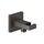 Gessi SHOWER presa acqua con supporto doccetta, finitura black metal brushed PVD 20161#707