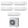 Toshiba CLASSIC Climatizzatore a parete penta split inverter bianco | unità esterna R32 10 kW unità interne 5000+5000+5000+5000+5000 BTU RAS-5M34G3AVG-E+RASB[05|05|05|05|05]B2KVGE2