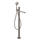 Gessi VIA MANZONI piantana esterno vasca con doccetta, senza corpo incasso, finitura finox brushed nickel 24982#149