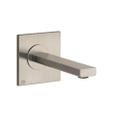 Immagine di Gessi VIA MANZONI bocca a parete P.22 cm, finitura finox brushed nickel 38707#149