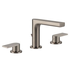 AXOR Washbasin Mixers: AXOR Citterio, 3-hole Basin Mixer 170 With Spout 140 Mm, Cross Handles, Escutcheons And Pop-up Waste Set, Item No. 39133000