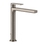 Immagine di Gessi VIA MANZONI miscelatore lavabo H.30 cm, con scarico e flessibili di collegamento, con risparmio energetico, finitura finox brushed nickel 38604#149
