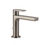 Immagine di Gessi VIA MANZONI miscelatore lavabo H.15 cm, con scarico e flessibili di collegamento, con risparmio energetico, finitura finox brushed nickel 38602#149