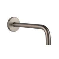 Immagine di Gessi VIA TORTONA bocca a parete P.23 cm, finitura finox brushed nickel 38783#149