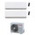 Toshiba DAISEIKAI 10 WHITE Climatizzatore a parete dual split inverter Wi-Fi bianco | unità esterna R32 5.2 kW unità interne 10000+10000 BTU RAS-3M18G3AVG-E+RAS-B[10|10]S4KVPG-E