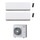 Toshiba DAISEIKAI 10 WHITE Climatizzatore a parete dual split inverter Wi-Fi bianco | unità esterna R32 10 kW unità interne 13000+13000 BTU RAS-5M34G3AVG-E+RAS-B[13|13]S4KVPG-E