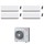 Toshiba DAISEIKAI 10 WHITE Climatizzatore a parete quadri split inverter Wi-Fi bianco | unità esterna R32 10 kW unità interne 10000+10000+10000+10000 BTU RAS-5M34G3AVG-E+RAS-B[10|10|10|10]S4KVPG-E
