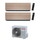Toshiba DAISEIKAI 10 WOOD Climatizzatore a parete dual split inverter Wi-Fi wood | unità esterna R32 5.2 kW unità interne 10000+10000 BTU RAS-3M18G3AVG-E+RAS-B[10|10]S4KVDG-E
