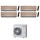 Toshiba DAISEIKAI 10 WOOD Climatizzatore a parete quadri split inverter Wi-Fi wood | unità esterna R32 10 kW unità interne 10000+10000+10000+10000 BTU RAS-5M34G3AVG-E+RAS-B[10|10|10|10]S4KVDG-E