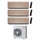 Toshiba DAISEIKAI 10 WOOD Climatizzatore a parete trial split inverter Wi-Fi wood | unità esterna R32 10 kW unità interne 10000+13000+13000 BTU RAS-5M34G3AVG-E+RAS-B[10|13|13]S4KVDG-E