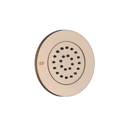 Immagine di Gessi WELLNESS parti esterne per soffione laterale orientabile ad incasso, finitura copper PVD 32982#030
