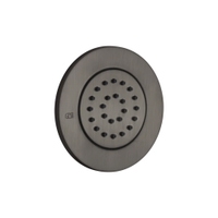 Immagine di Gessi WELLNESS parti esterne per soffione laterale orientabile ad incasso, finitura black metal brushed PVD 32982#707