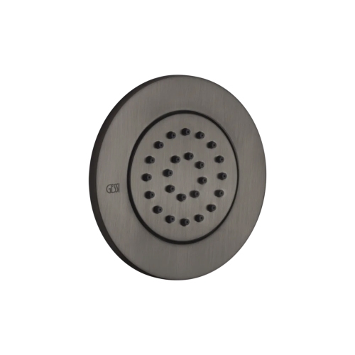 Immagine di Gessi WELLNESS parti esterne per soffione laterale orientabile ad incasso, finitura black metal brushed PVD 32982#707