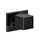 Gessi WELLNESS soffione laterale orientabile, finitura black metal PVD 20172#706