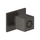Gessi WELLNESS soffione laterale orientabile, finitura black metal brushed 20172#707