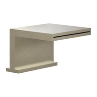 Immagine di Gessi WELLNESS bocca bordo vasca a cascata con comando remoto, finitura finox 20191#149