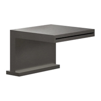 Immagine di Gessi WELLNESS bocca bordo vasca a cascata con comando remoto, finitura black metal brushed PVD 20191#707