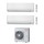 Toshiba SEIYA SMART Climatizzatore a parete dual split inverter Wi-Fi bianco | unità esterna R32 10 kW unità interne 10000+24000 BTU RAS-5M34G3AVG-E+RAS-B[10|24]S4KVG-E