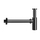 Gessi sifone per lavabo da 1 1/4", finitura black metal PVD 01377#706