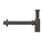 Gessi sifone per lavabo da 1 1/4", finitura black metal brushed PVD 01377#707